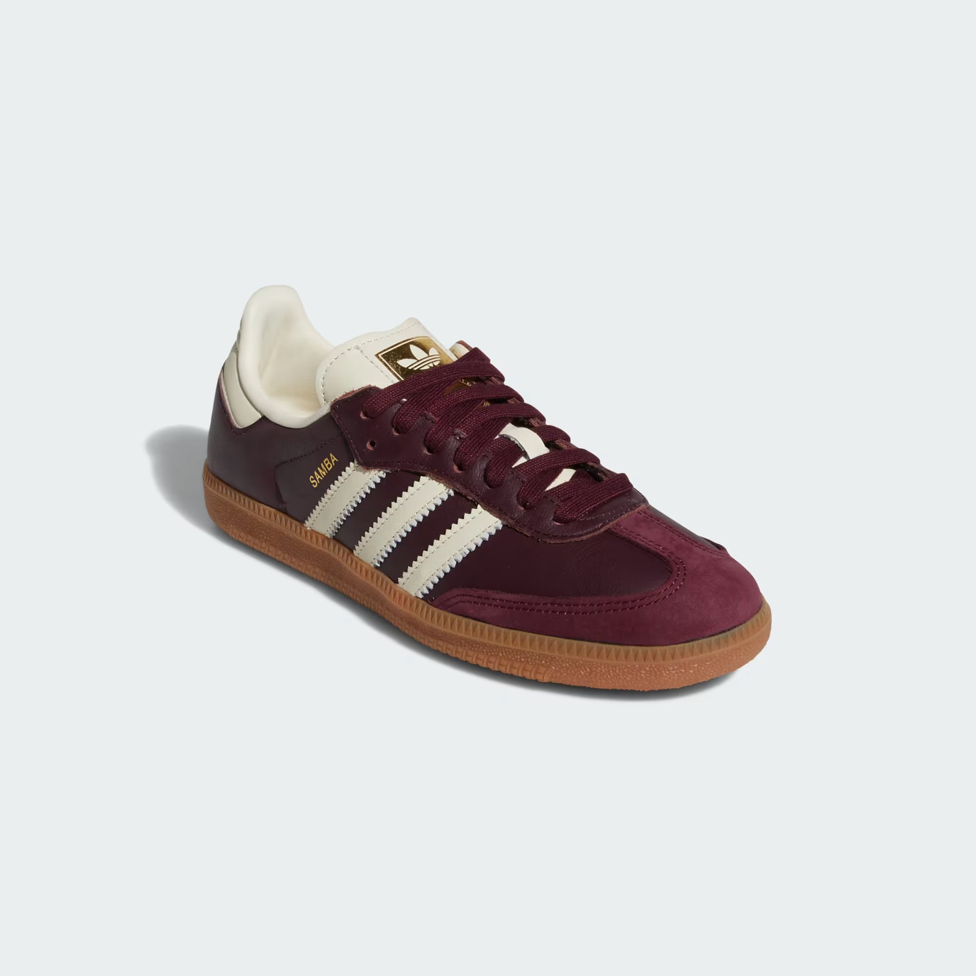 Wmns Samba OG Maroon Gold Metallic