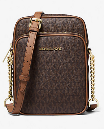 Jet Set Travel Medium Logo Crossbody Bag 'Brown'