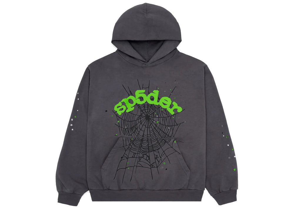 Sp5der Web Hoodie Slate Grey