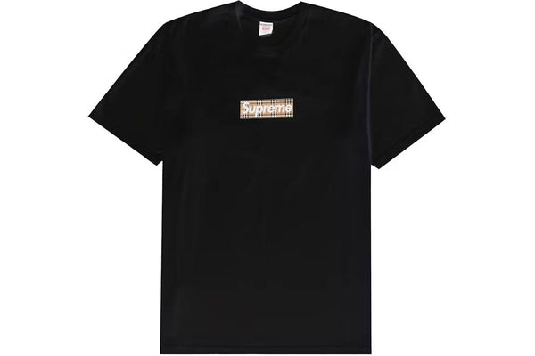 Supreme Burberry box logo black t-shirt – Free Society Fashion