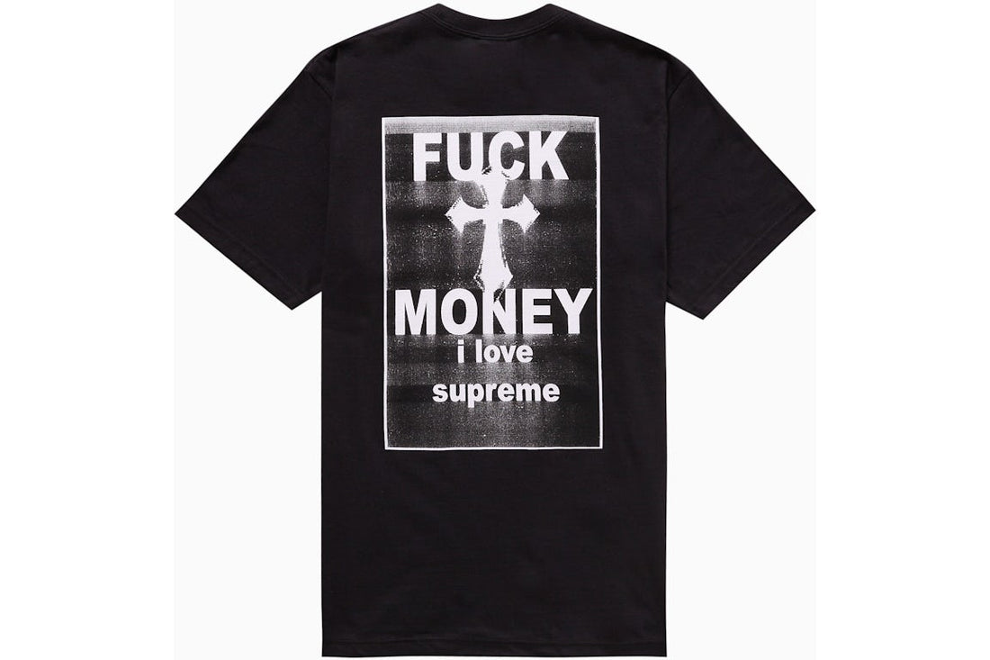 Supreme Fuck Money Tee Black – Front View