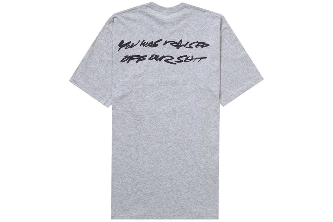 Supreme Futura Box Logo TeeHeather Grey