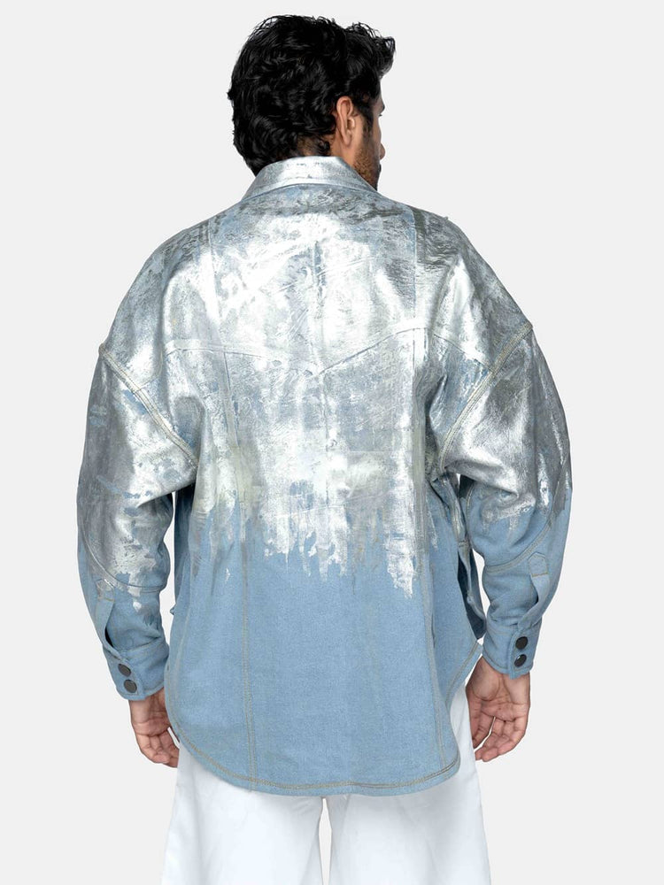 The Dandy Denim Silver Foil Jacket