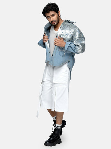 The Dandy Denim Silver Foil Jacket