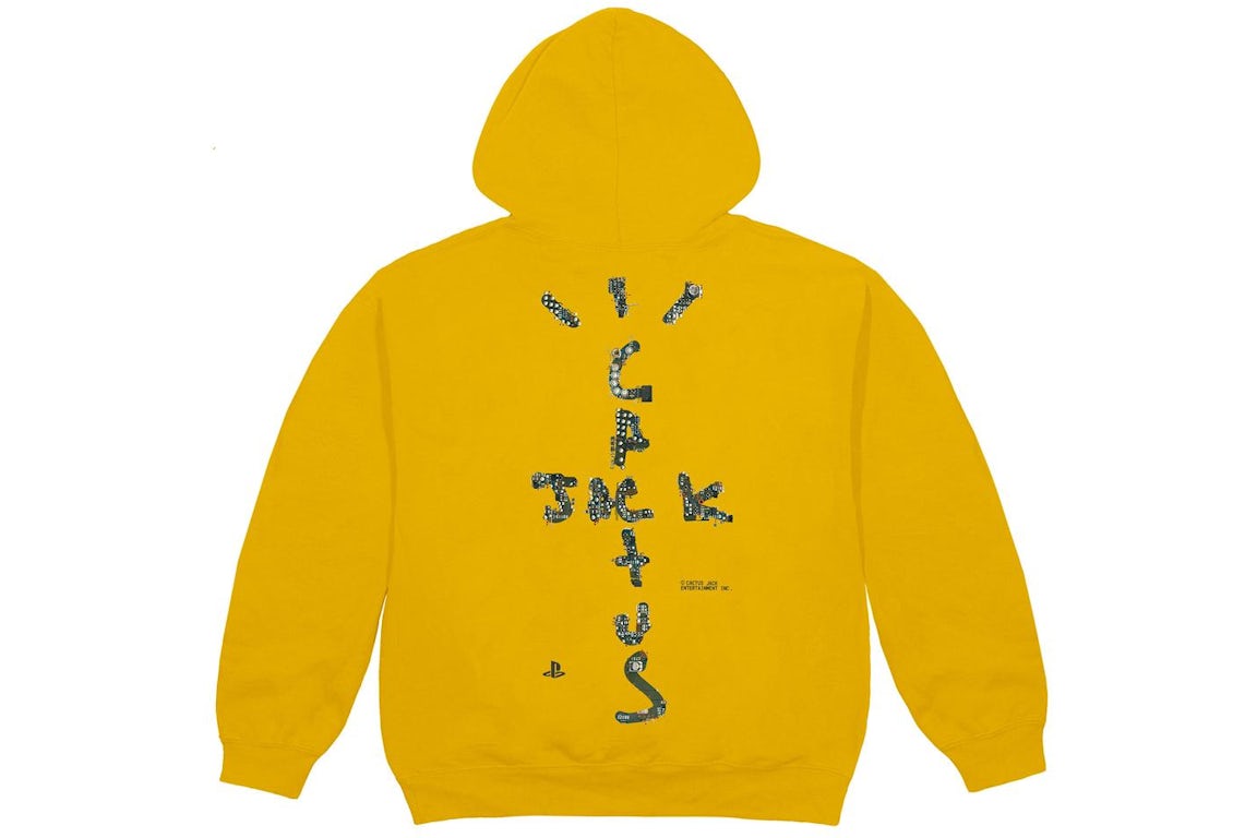 Travis Scott PlayStation yellow hoodie Cactus Jack