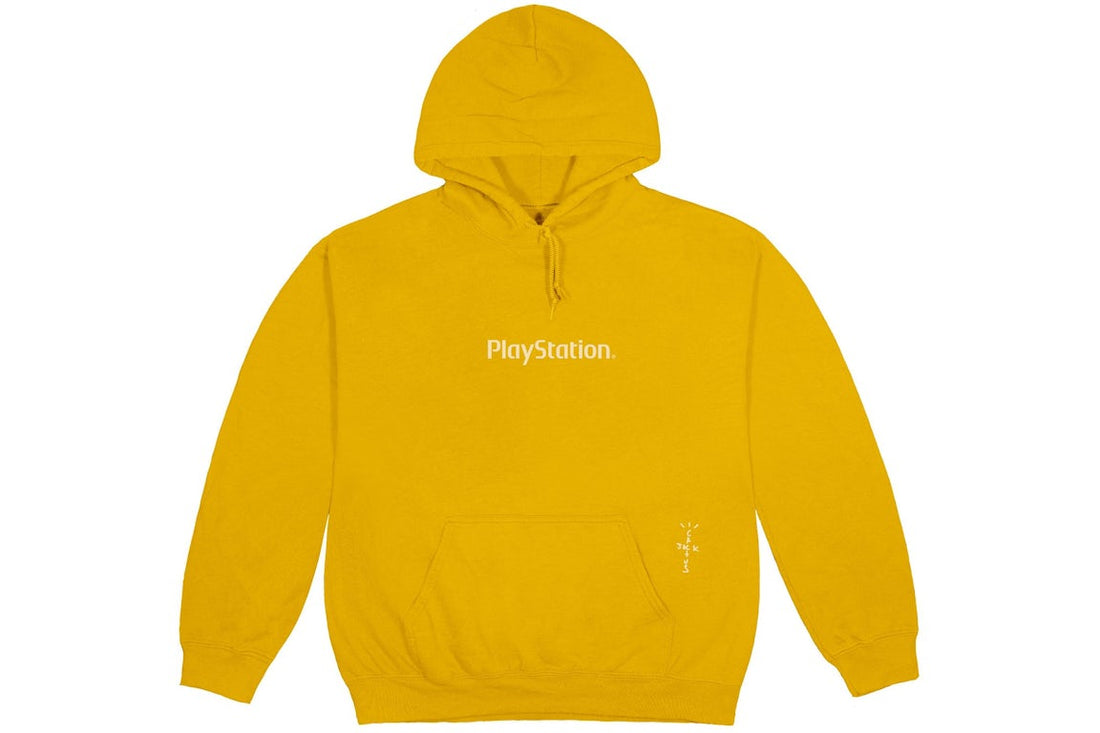 Travis Scott PlayStation yellow hoodie Cactus Jack