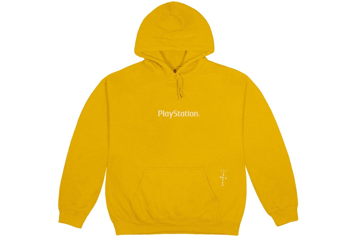Travis Scott PlayStation yellow hoodie Cactus Jack