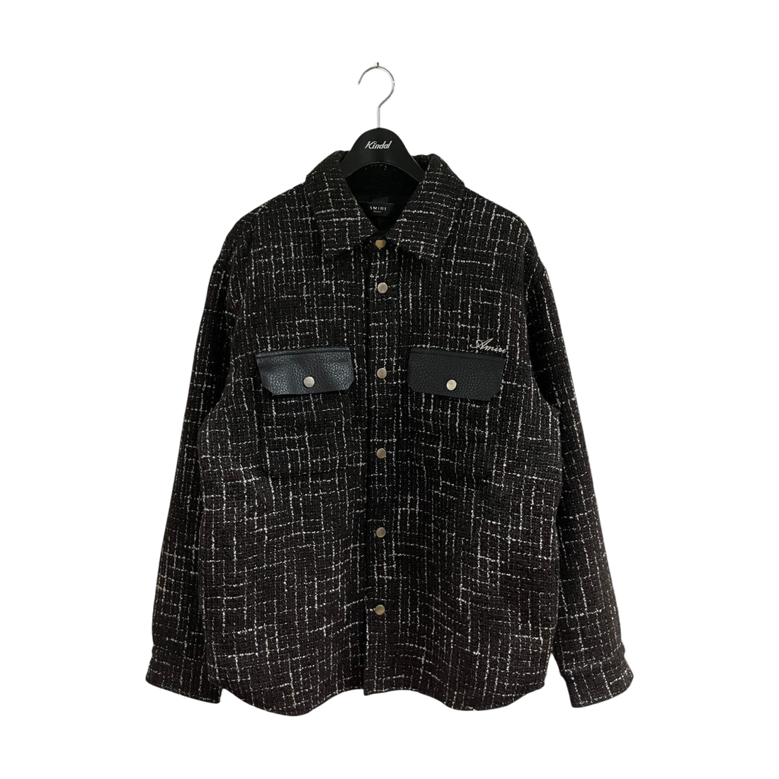 Amiri Tweed Padded Overshirt Jacket Brown (FW22)
