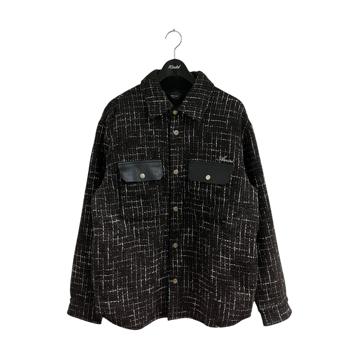 Amiri Tweed Padded Overshirt Jacket Brown (FW22)