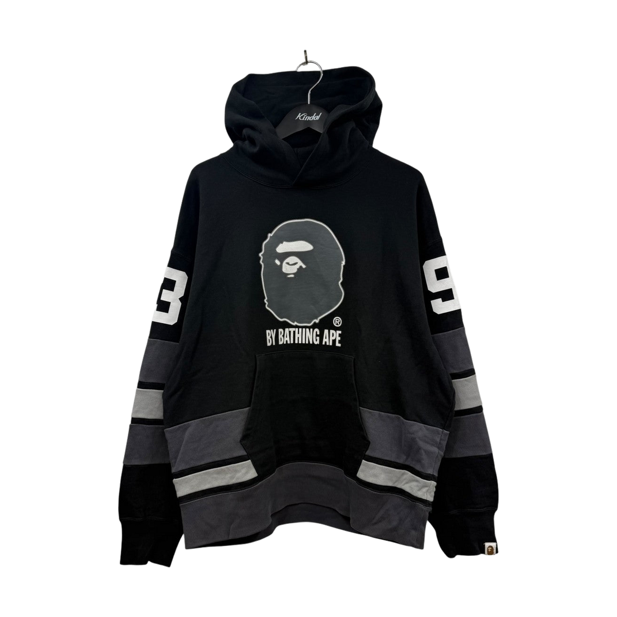 A Bathing Ape Logo Pullover Hoodie Black