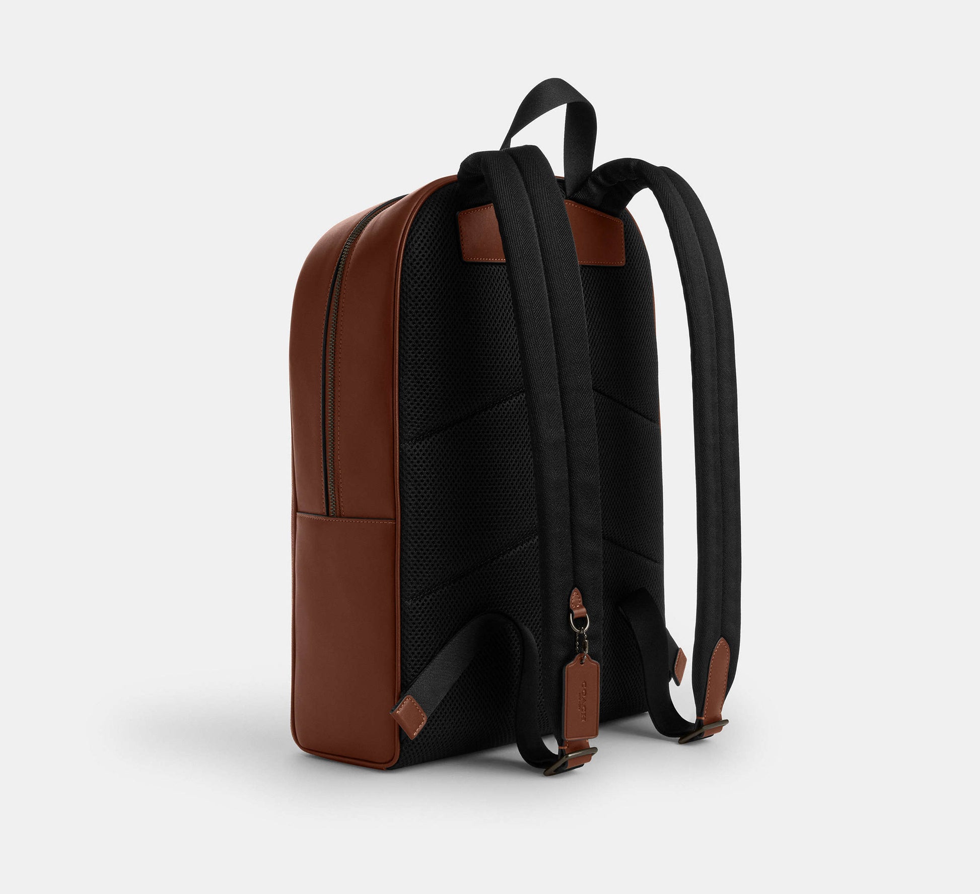 Coach Owen Backpack In Signature Canvas Vintage Brown - Front View | Authentic Coach Luxury Accessories