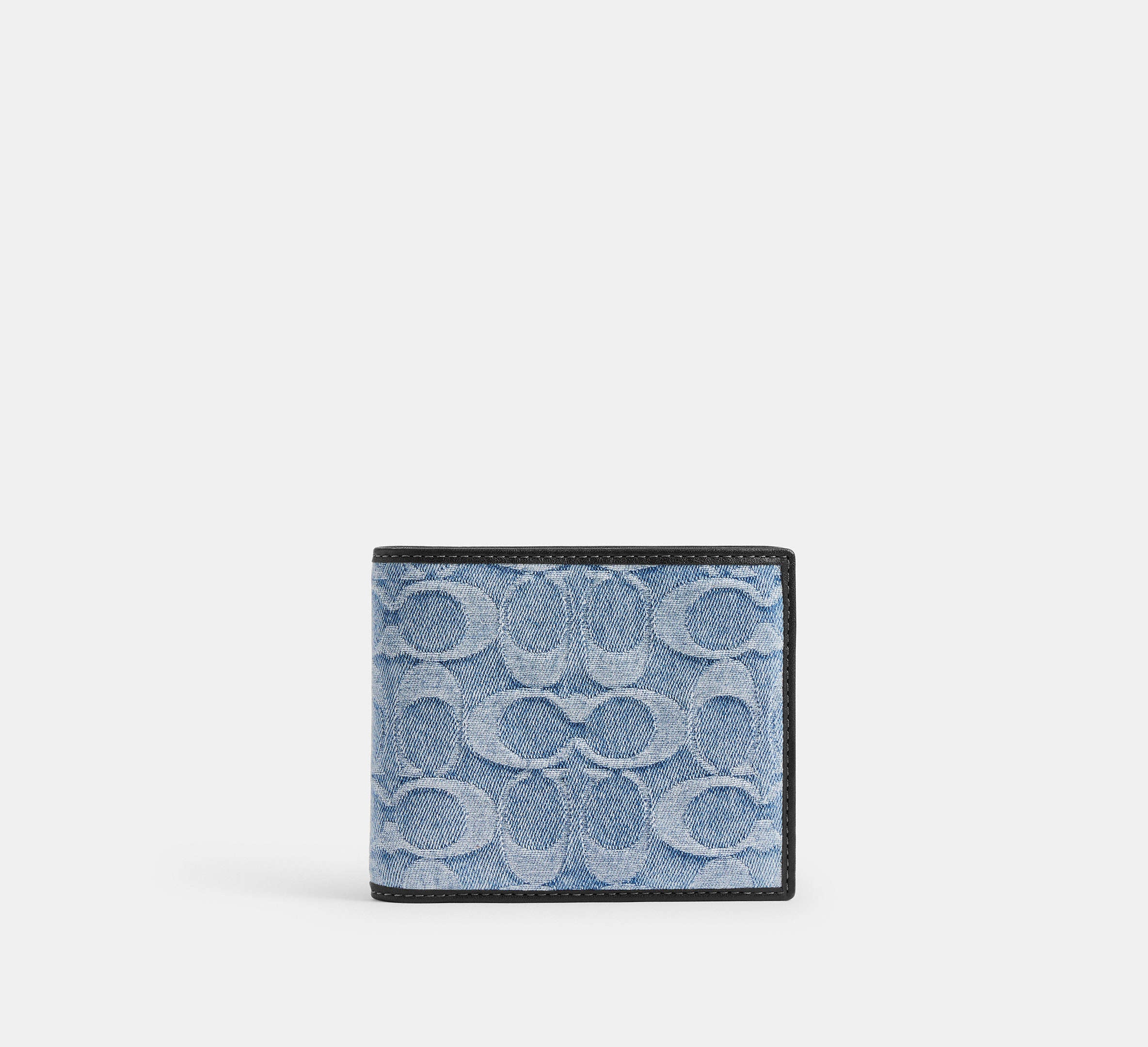 Coach 3-In-1 Wallet in Loved Signature Denim in Light Indigo - Front View