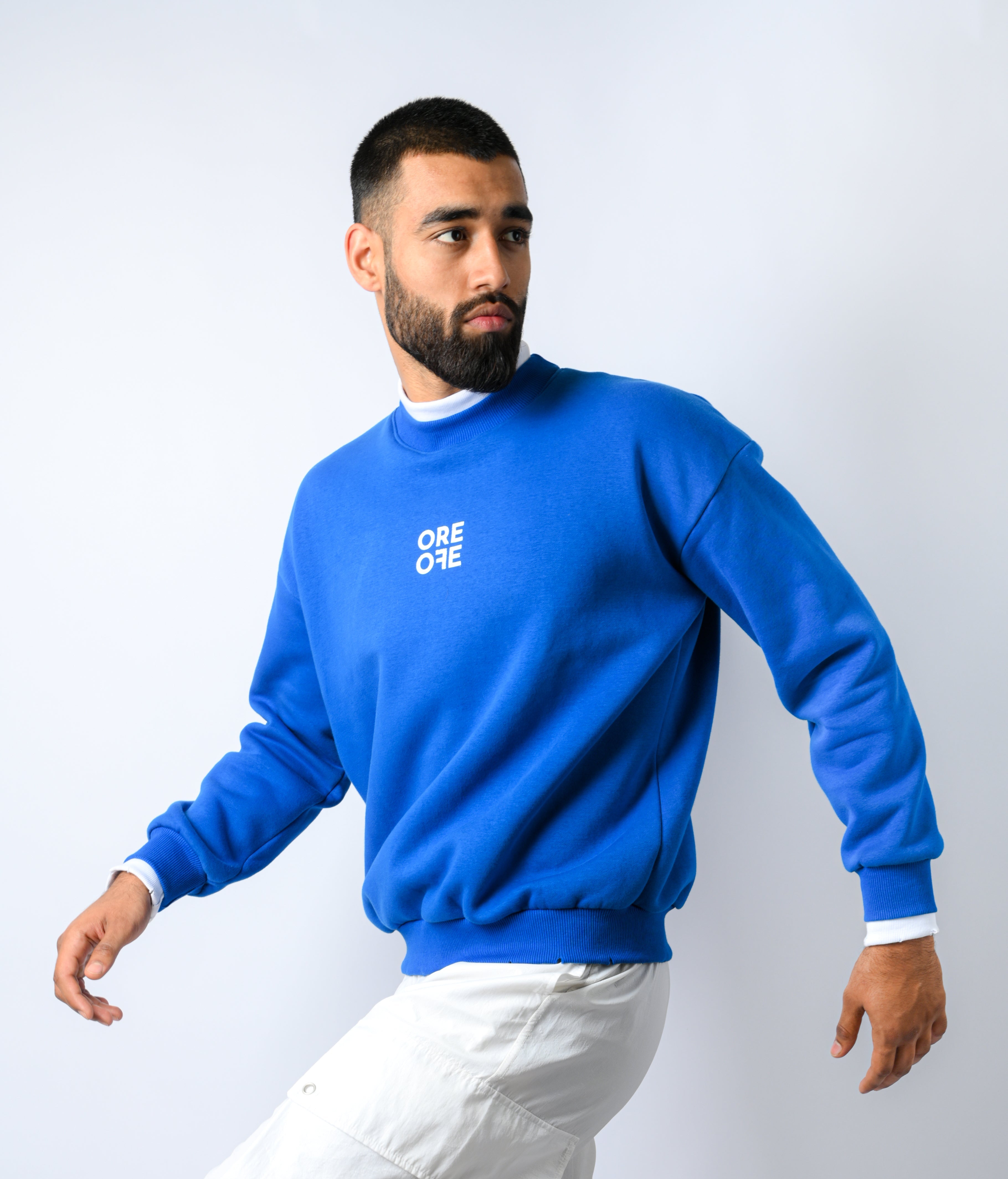 Contrast Sweatshirt Blue