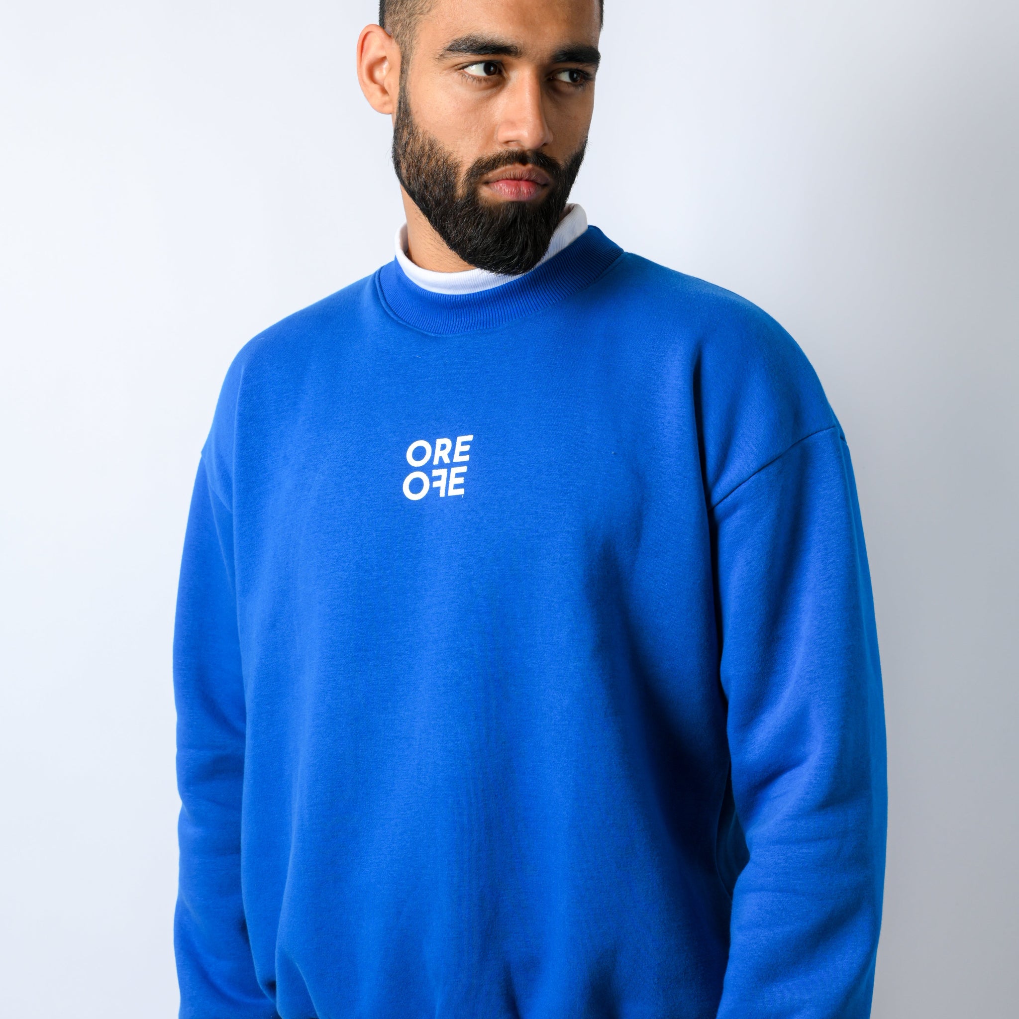 Contrast Sweatshirt Blue