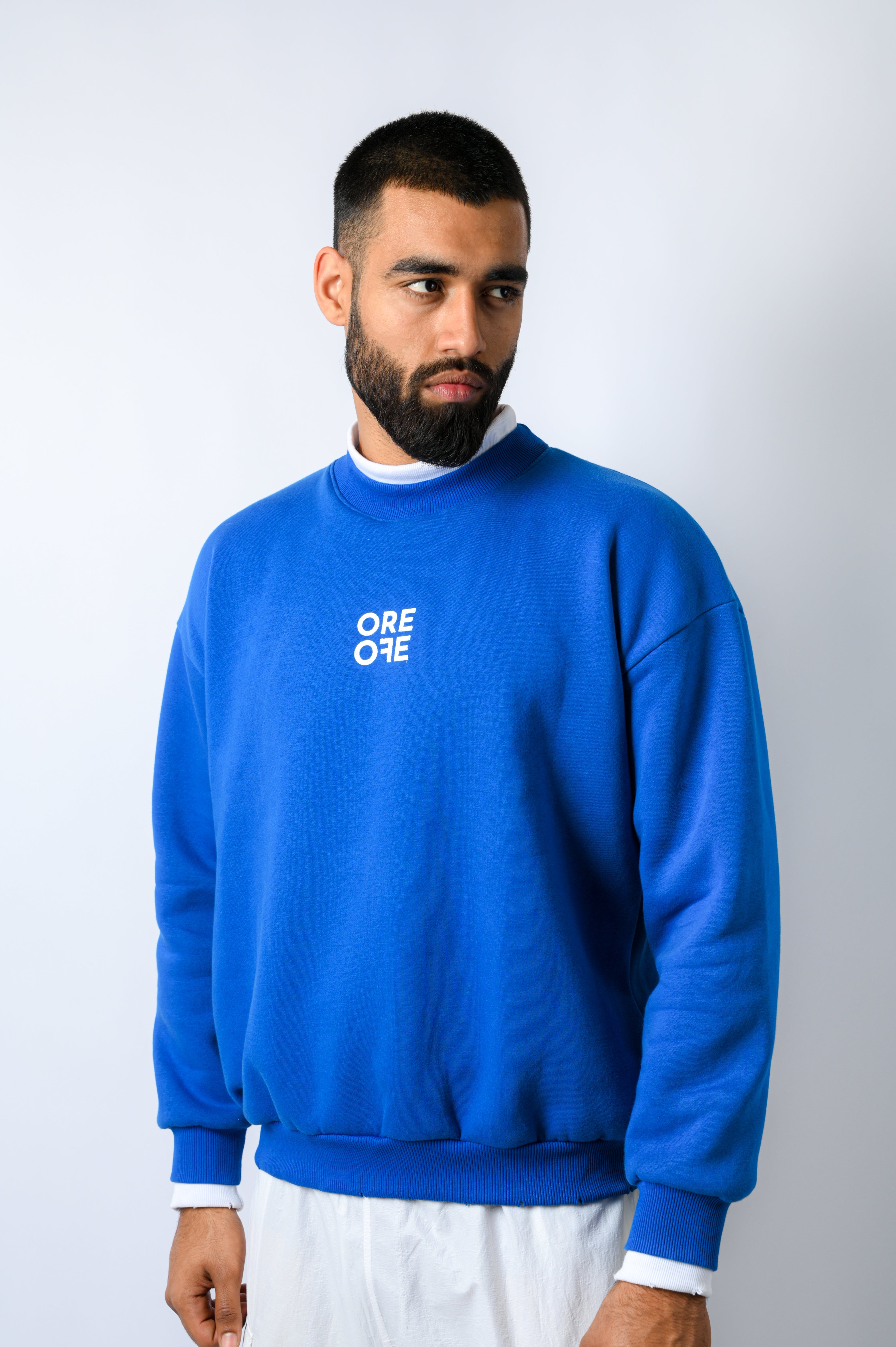 Contrast Sweatshirt Blue
