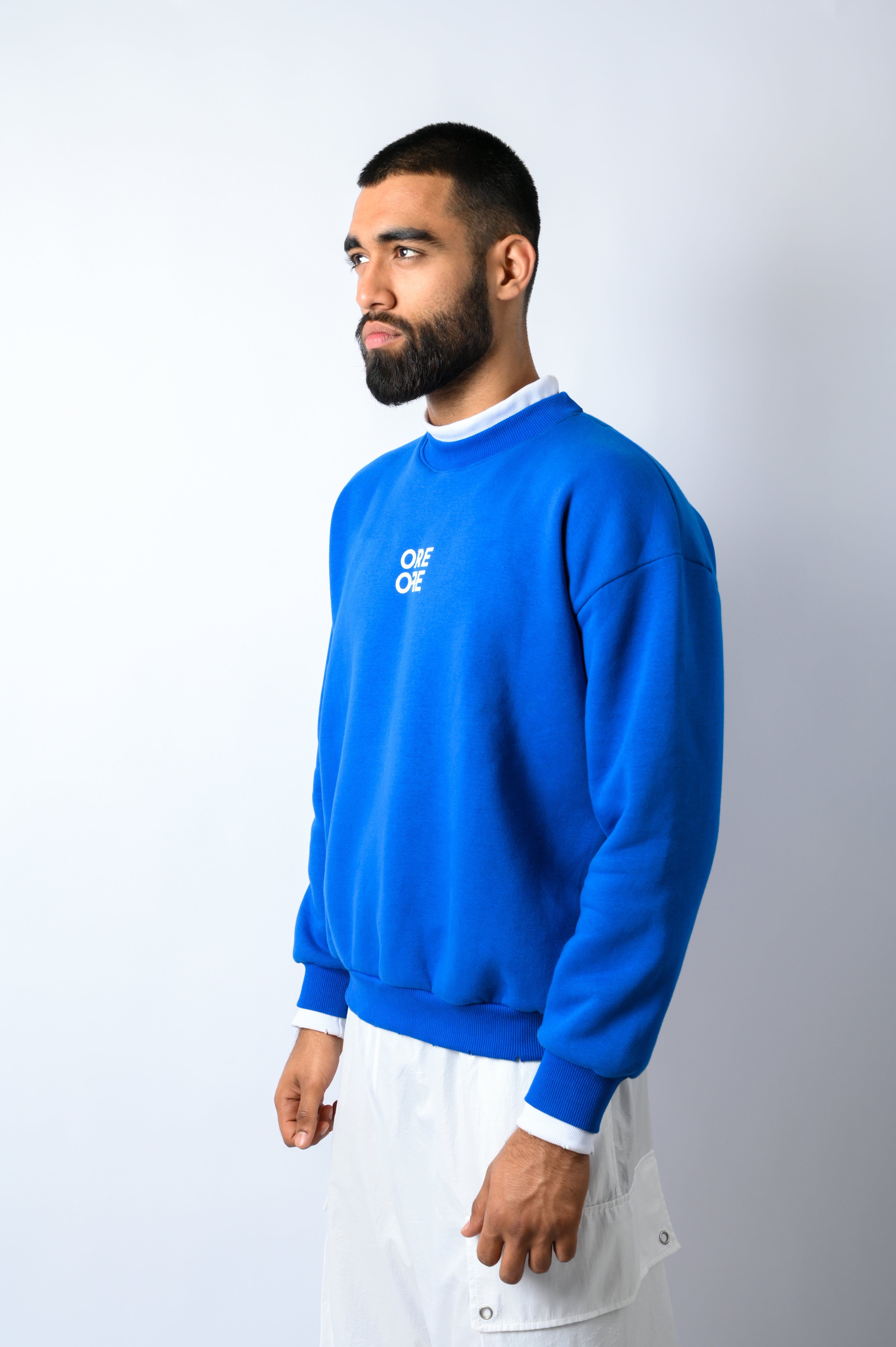 Contrast Sweatshirt Blue