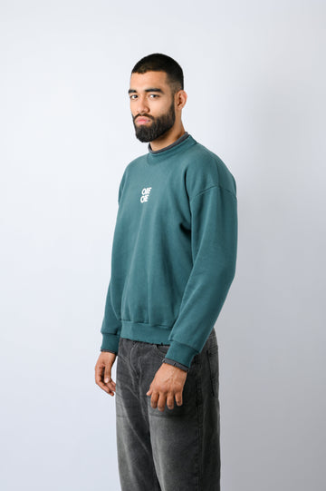 Contrast Sweatshirt Green
