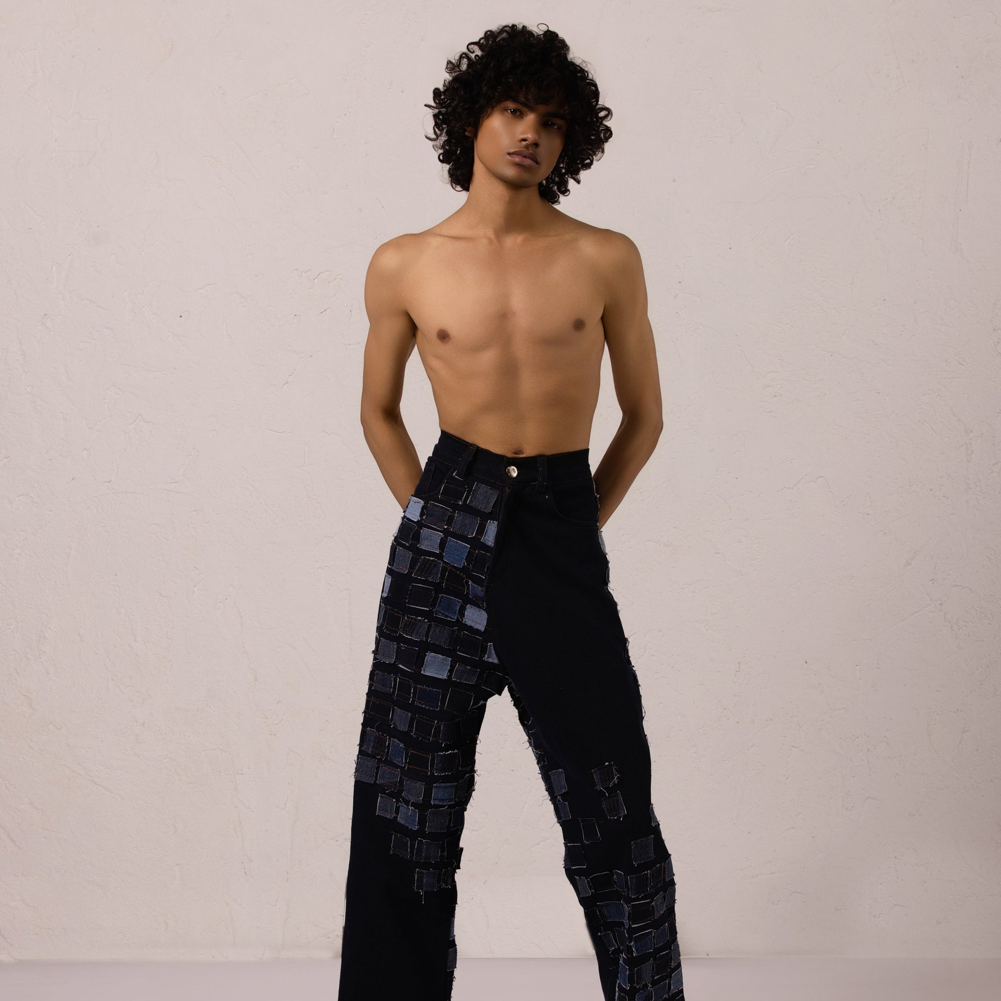 Couture Patch Denim Pants - Limited Edition