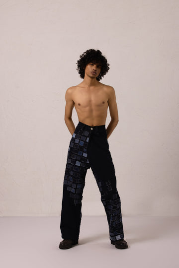 Couture Patch Denim Pants - Limited Edition