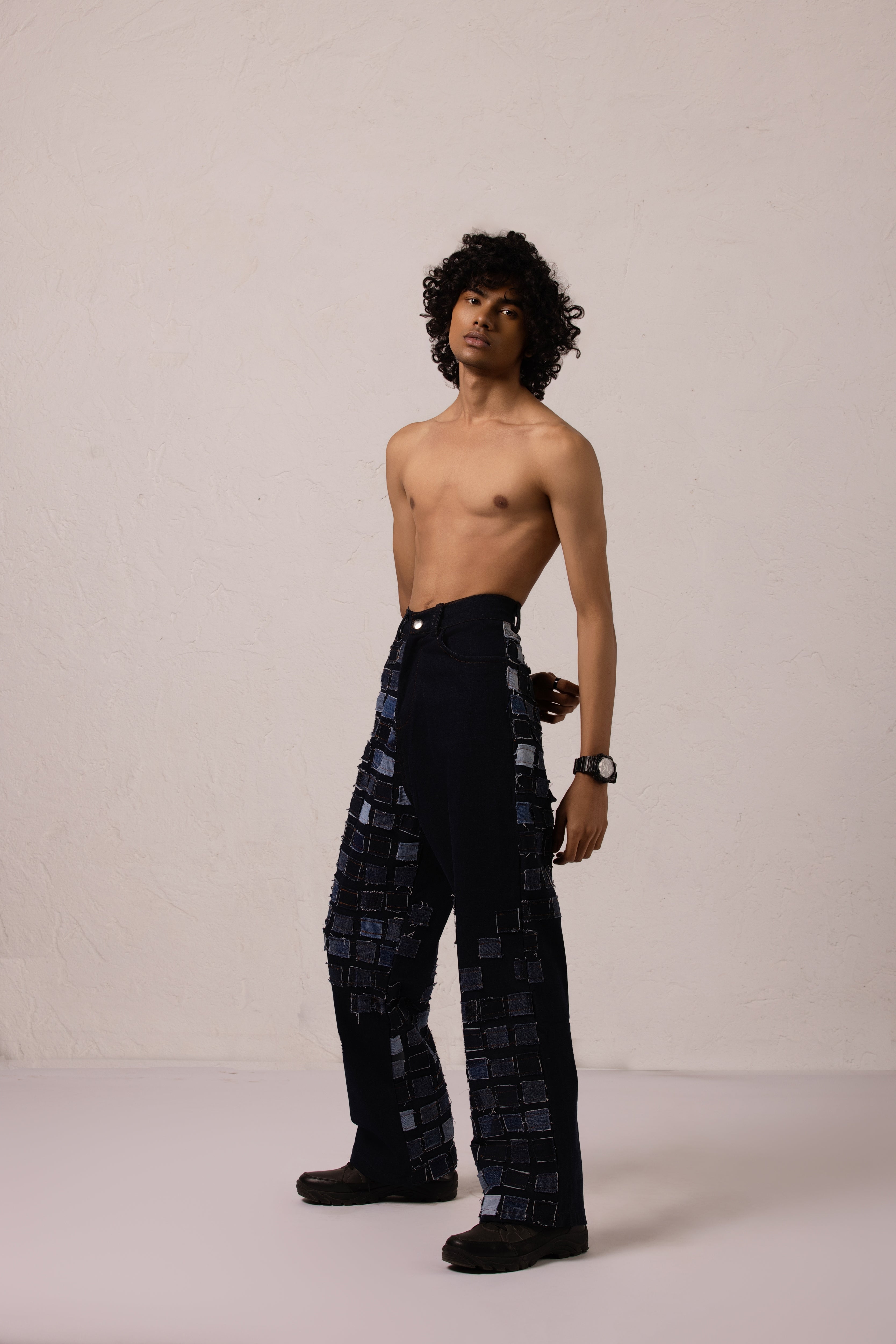 Couture Patch Denim Pants - Limited Edition