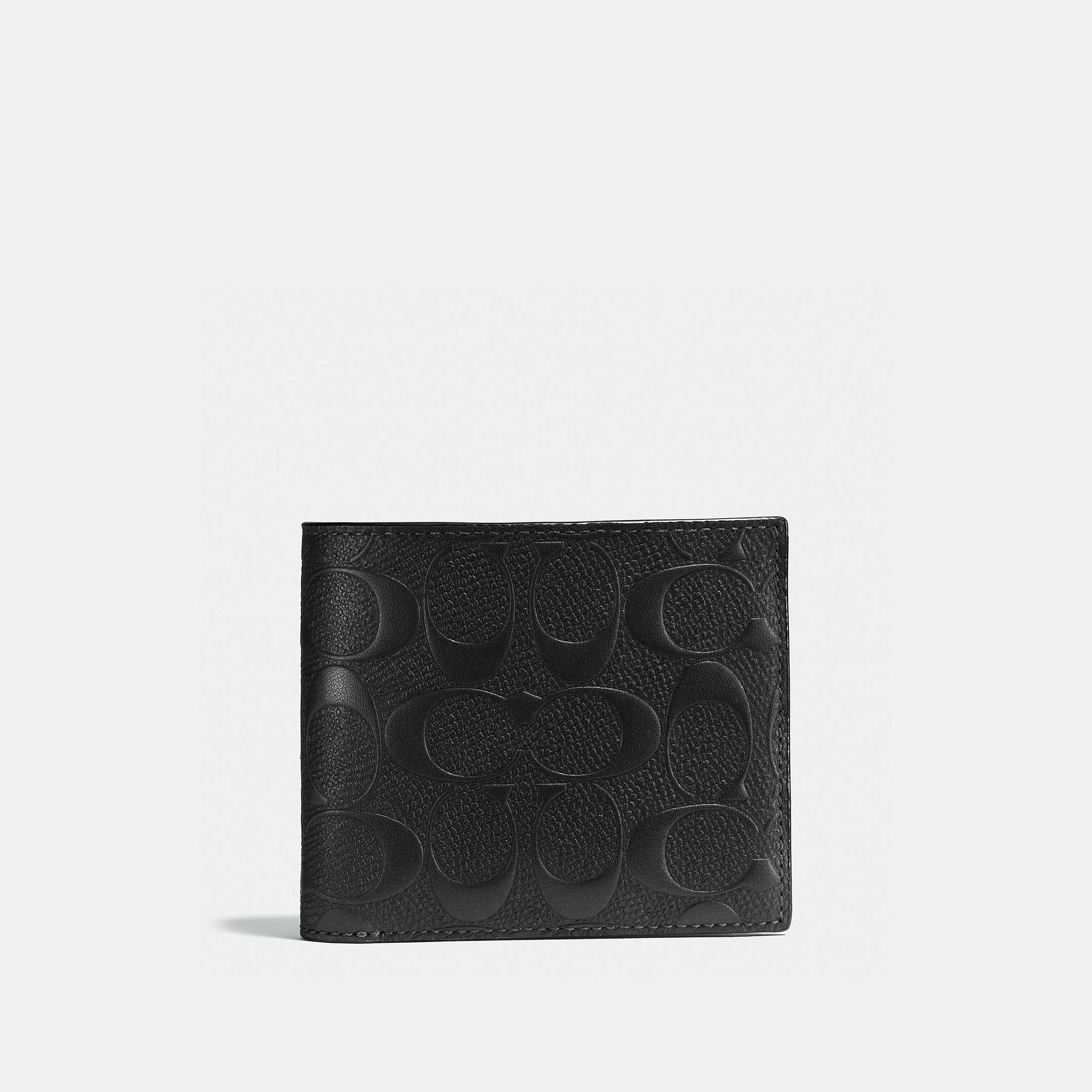 Coach 3 In 1 Wallet In Signature Leather - Front View | Authentic Coach Luxury Accessories