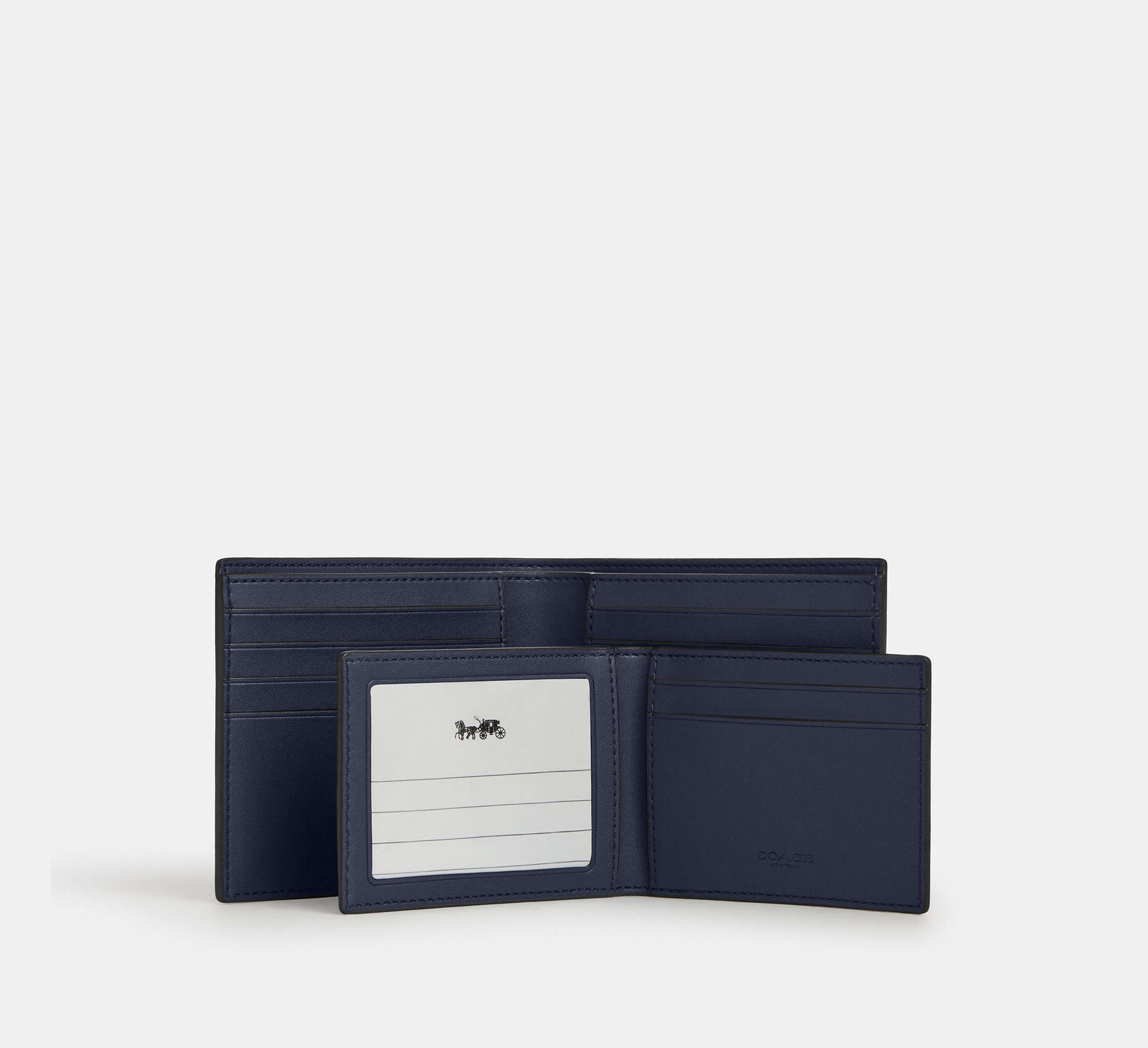Coach 3-In-1 Wallet in Signature Camo Print in Blue Multi - Close-up Detail