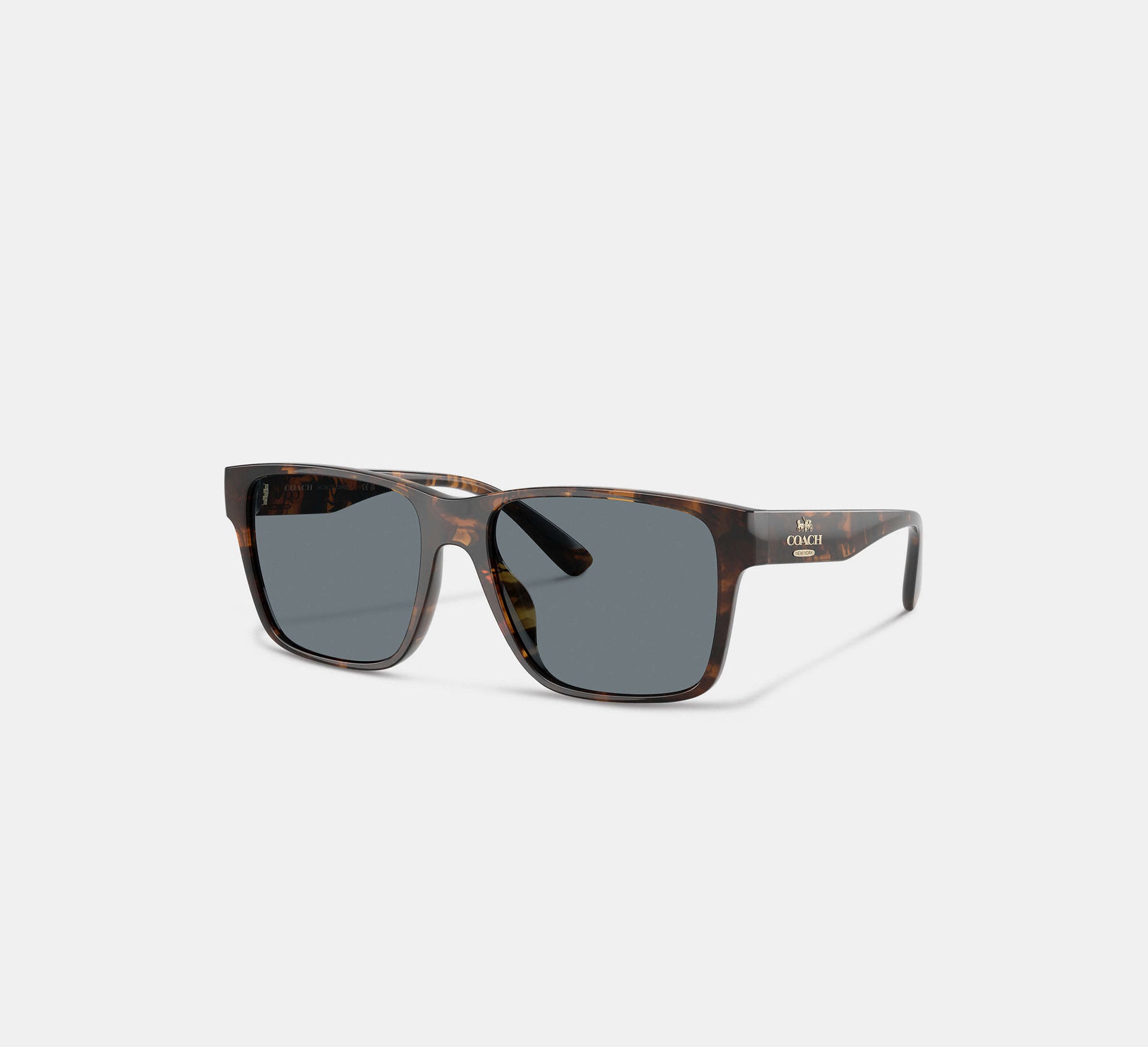 Coach Square Sunglasses Black - Front View | Authentic Coach Luxury Accessories