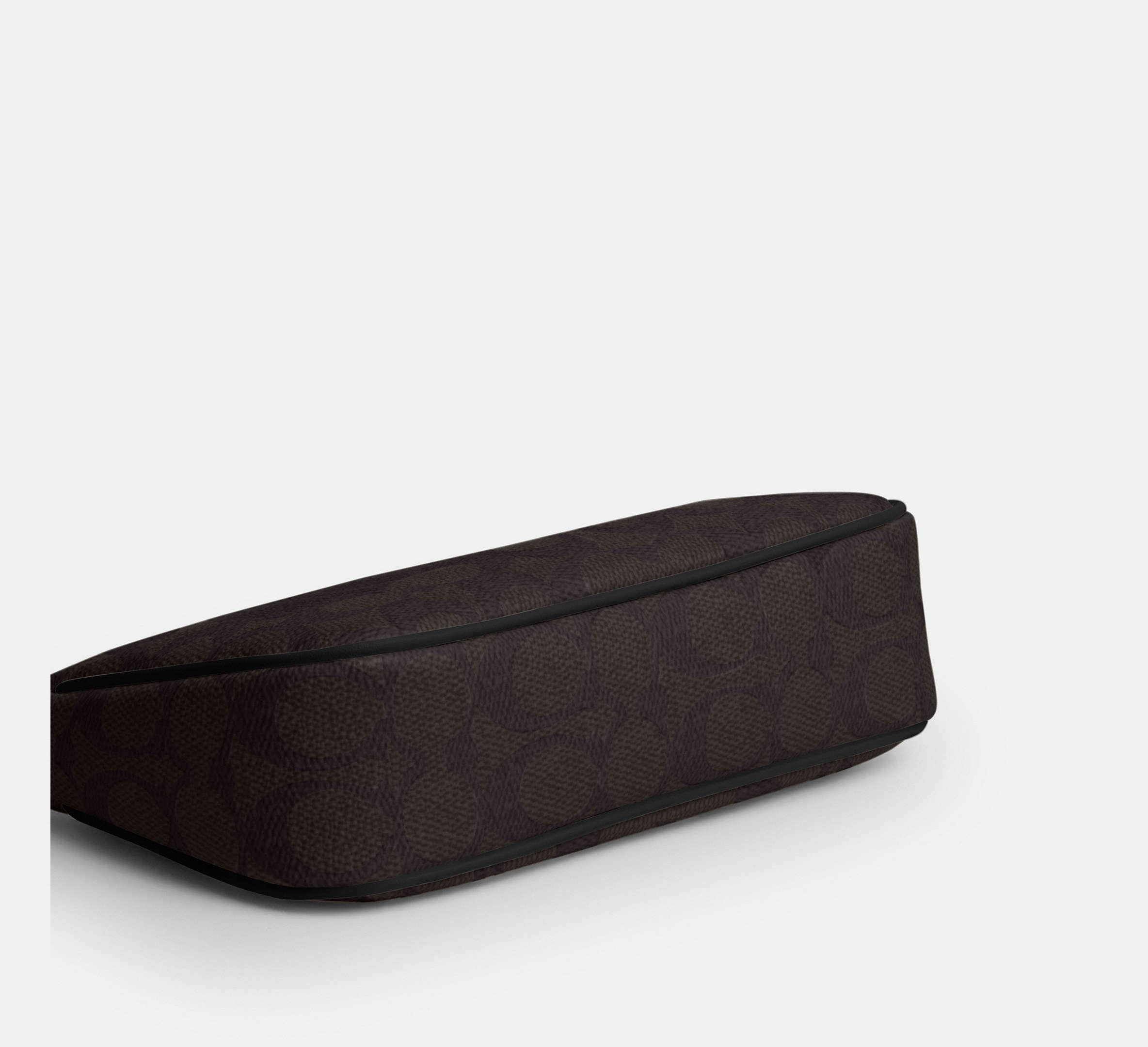 Coach Nolita 19 in Signature Canvas in Gold/Walnut/Black - Detail View