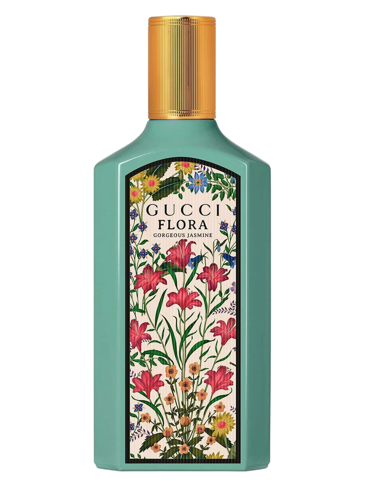 Bottle of FLORA GORGEOUS JASMINE, 100 ml perfume by Gucci