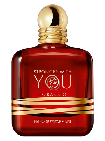 Bottle of EMPORIO ARMANI STRONGER WITH YOU TOBACCO, 100 ml perfume by Giorgio Armani