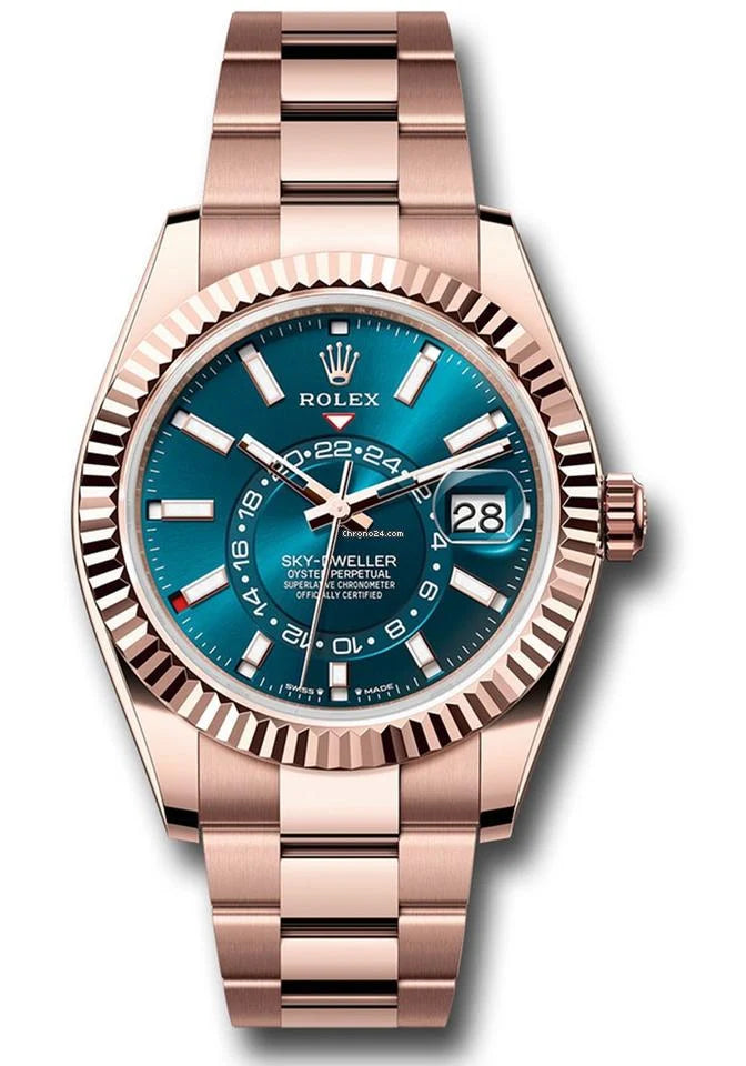 Rolex Sky-Dweller -  336935 Blue Dial 18k Rose Gold 42mm Oyster Bracelet