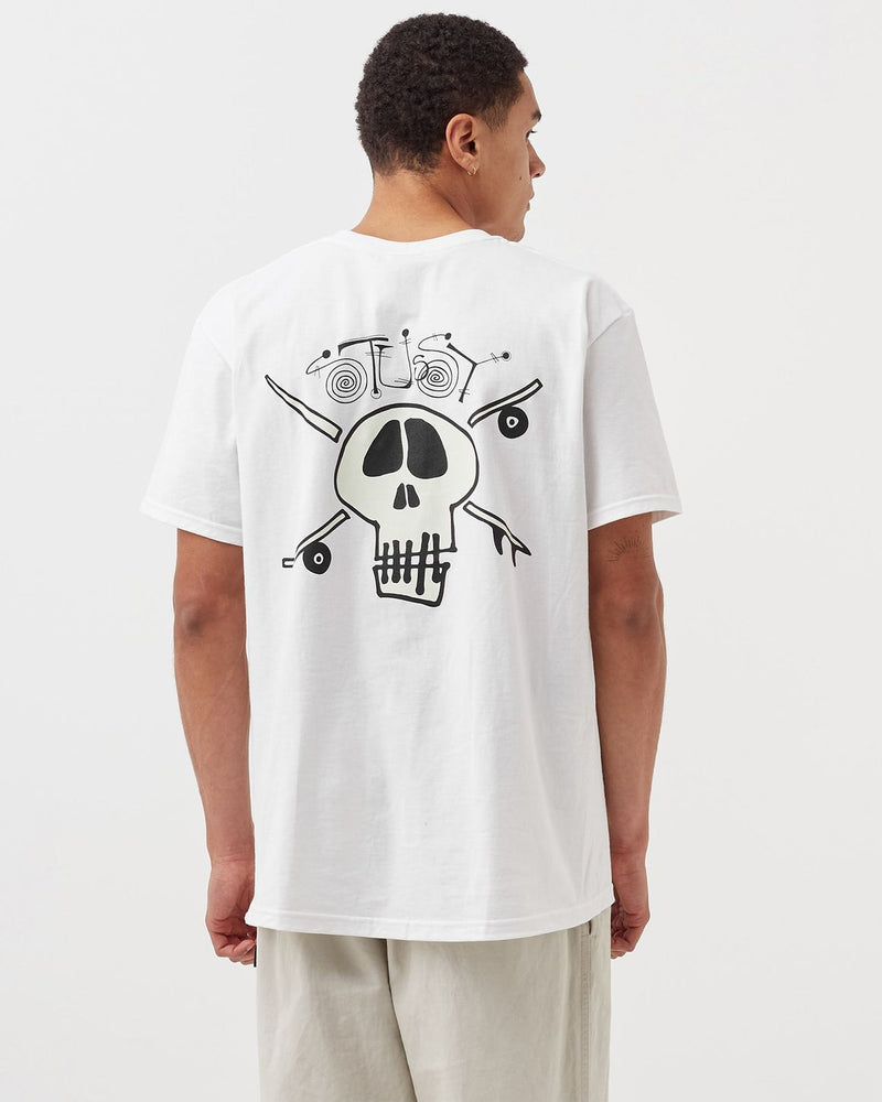 Stussy Pirate Logo White T-shirt