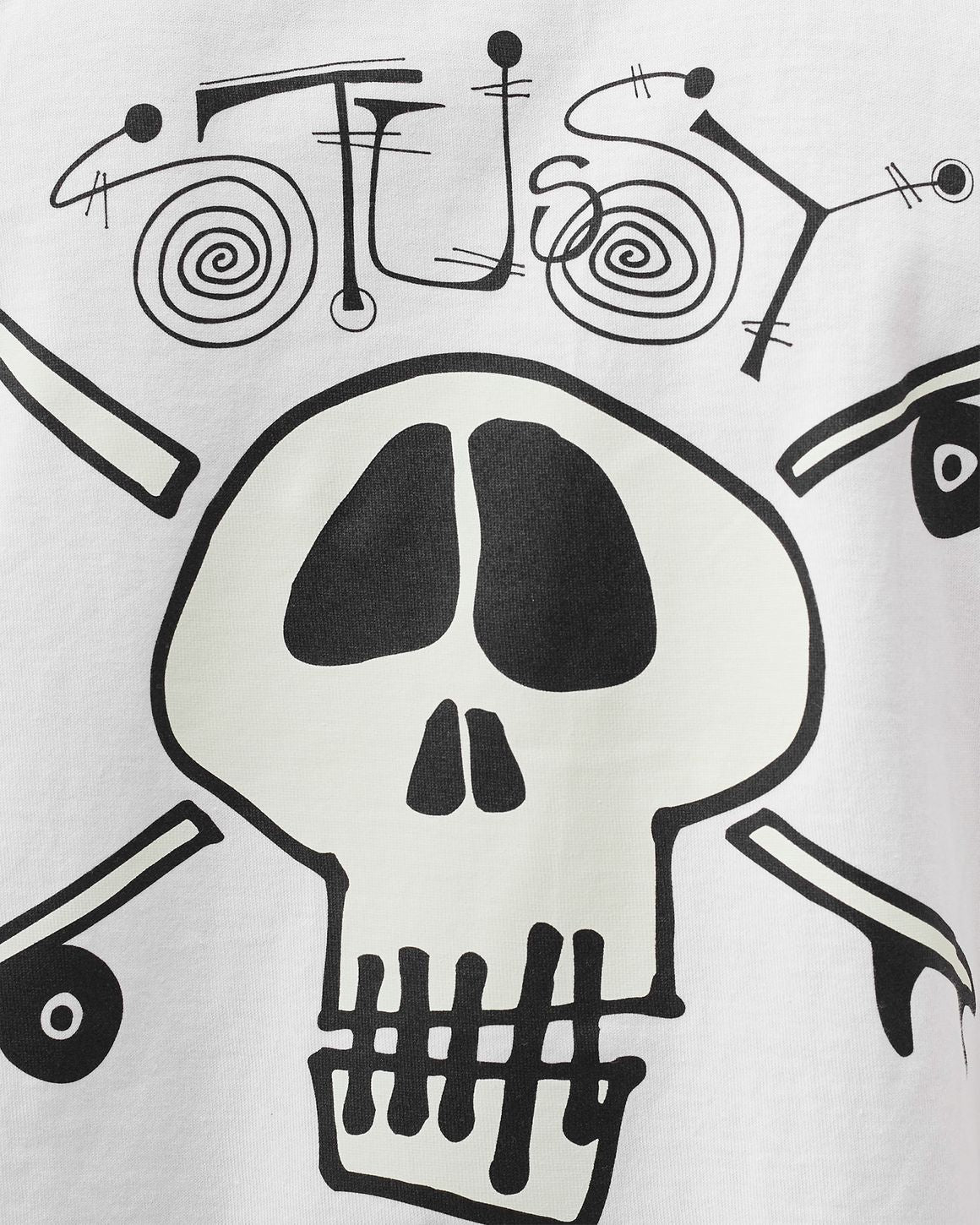 Stussy Pirate Logo White T-shirt