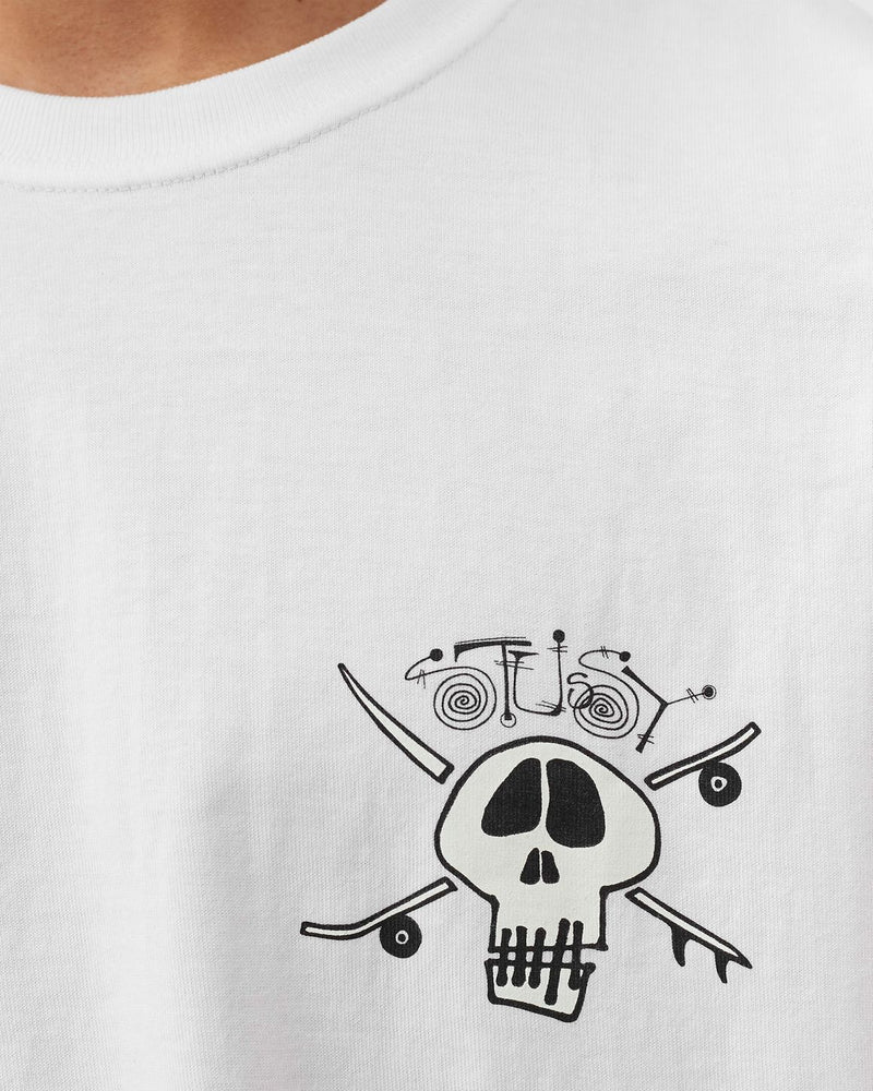 Stussy Pirate Logo White T-shirt