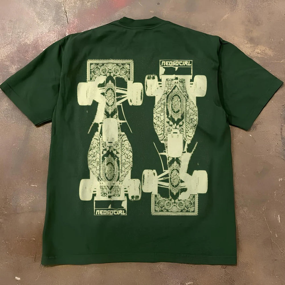 TOO FAST TOO GLORIOUS (BACK PRINT) UNISEX GREEN