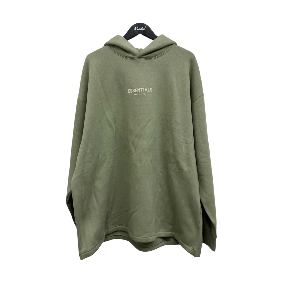 Fear of God Essentials Logo Hoodie Green