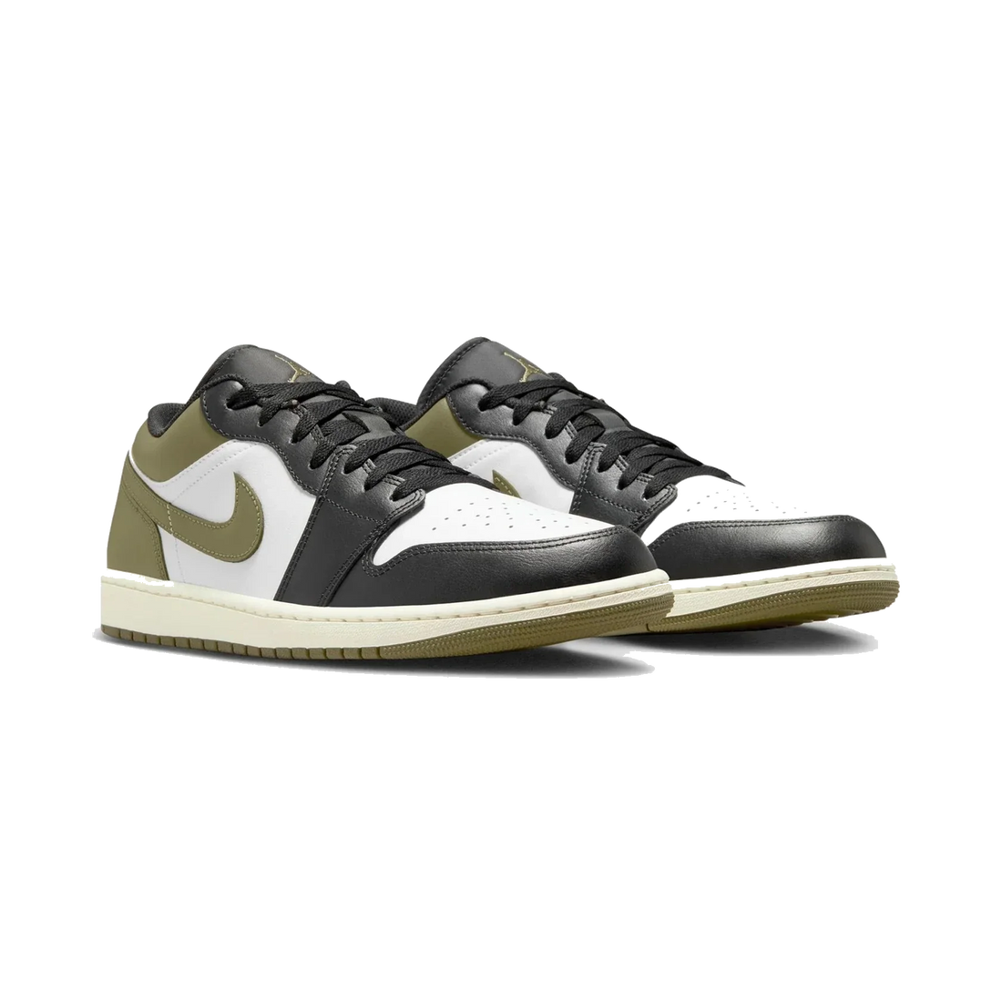 Air Jordan 1 Low 'Black Toe Medium Olive'