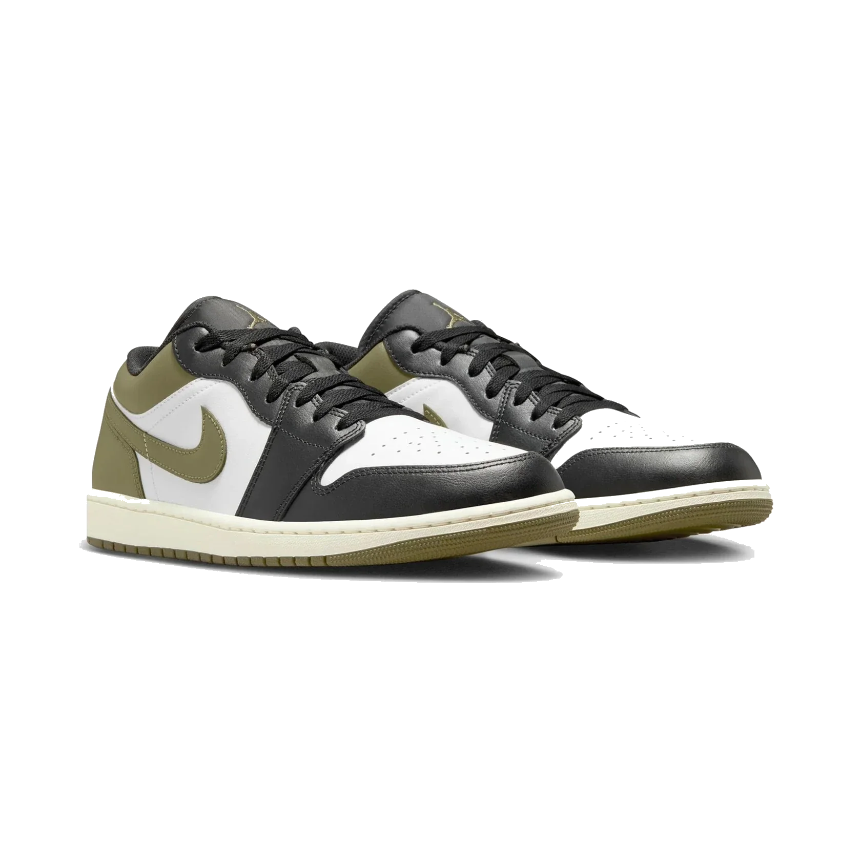 Air Jordan 1 Low 'Black Toe Medium Olive'