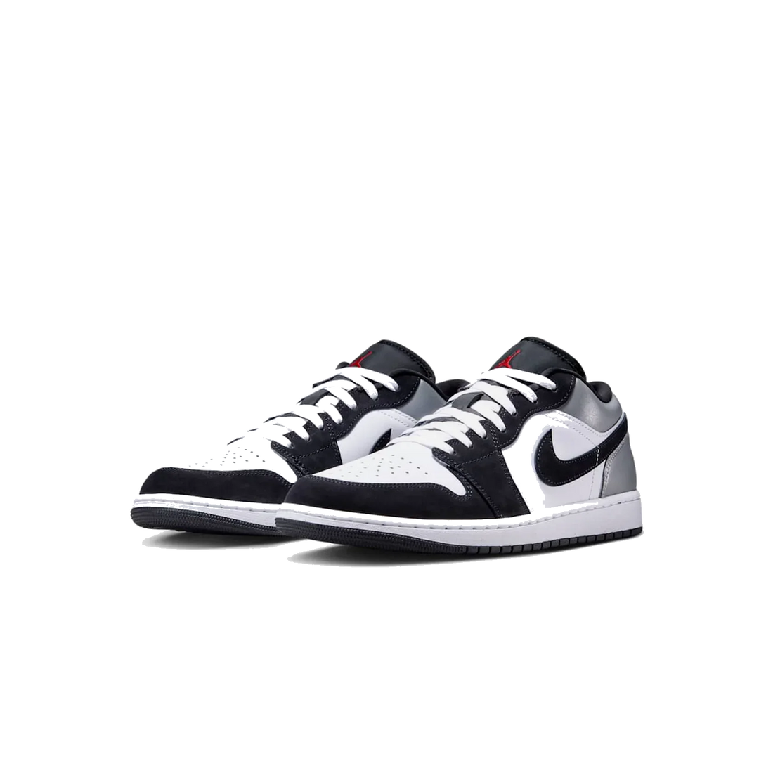 Air Jordan 1 Low White Fire Red Black Matte Silver