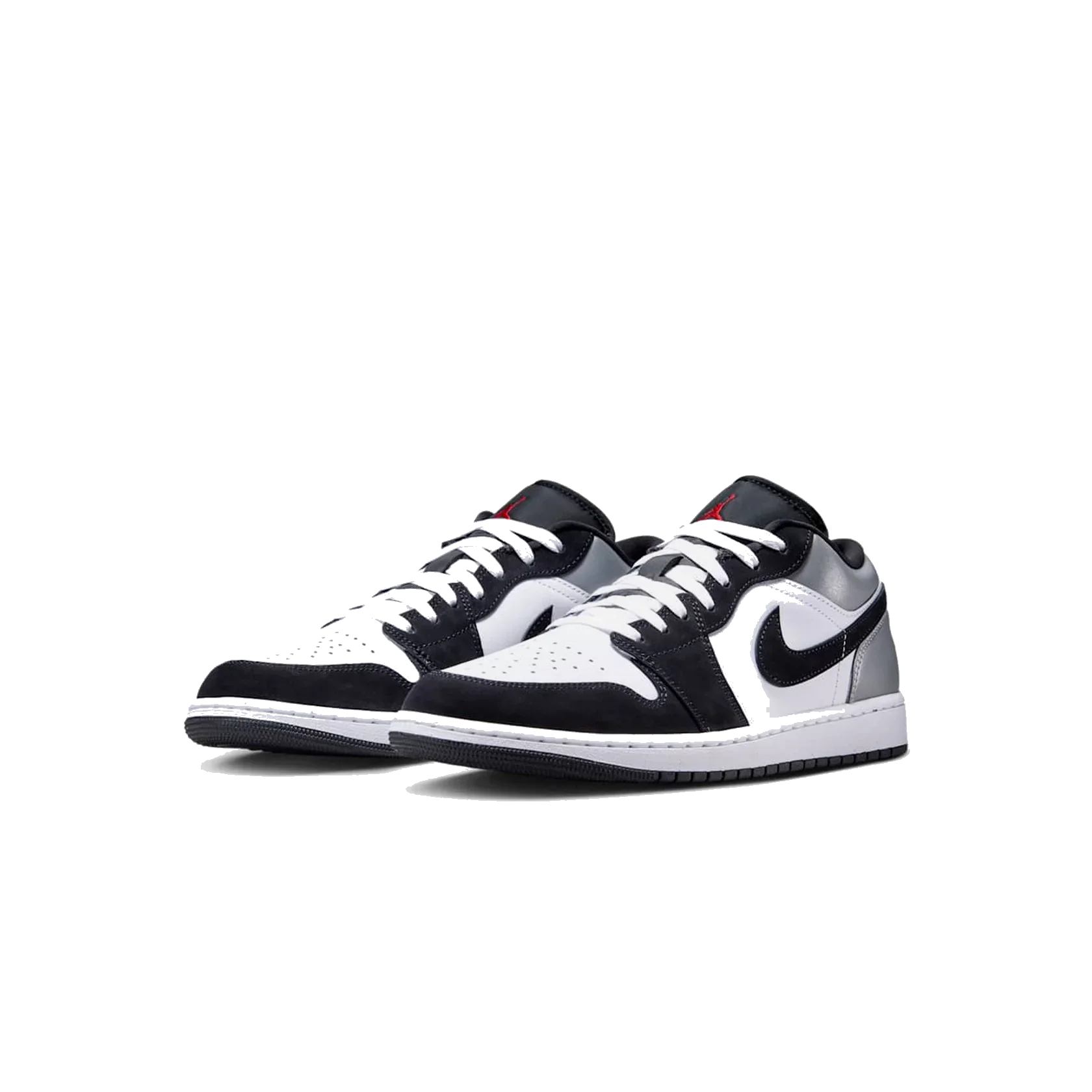 Air Jordan 1 Low White Fire Red Black Matte Silver