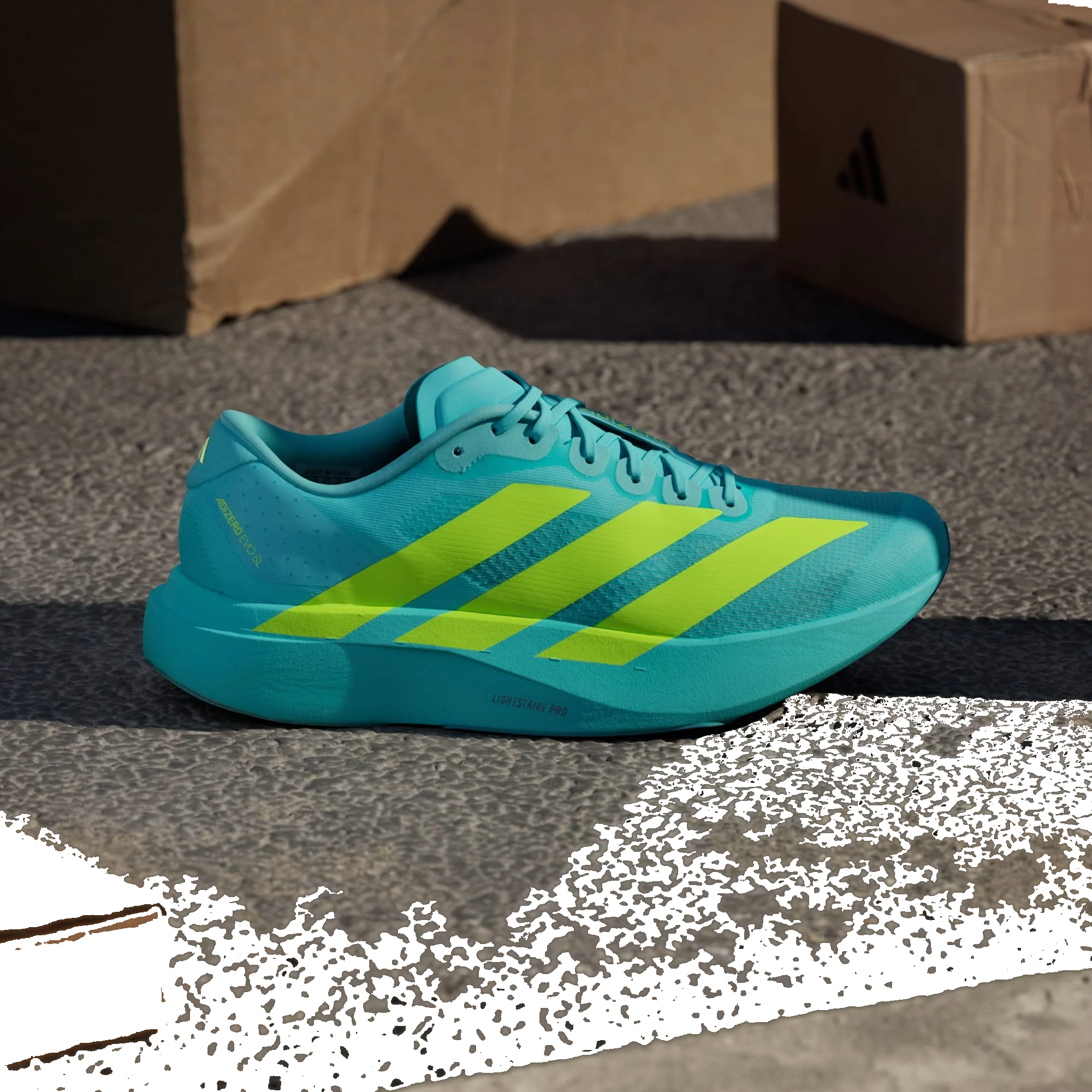 Adizero Evo SL 'Flash Aqua / Lucid Lemon'
