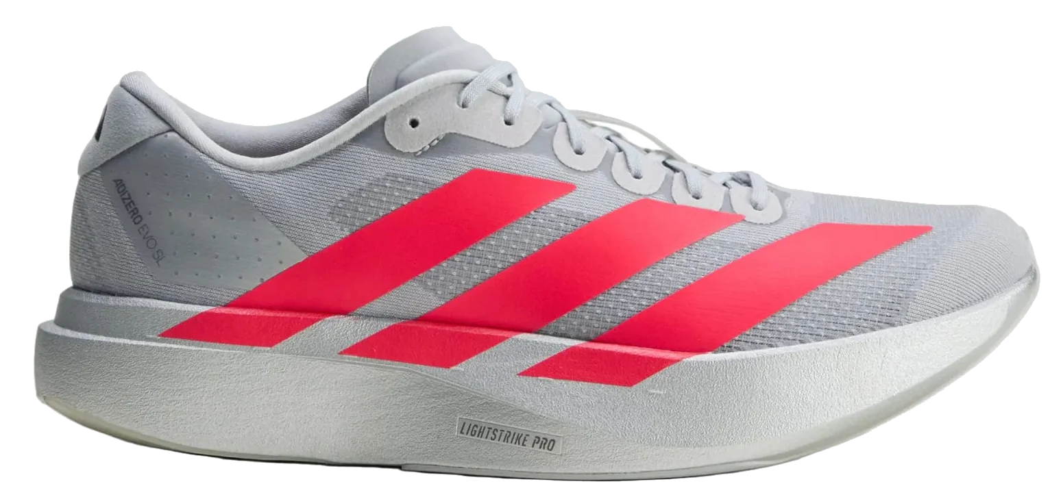 Adizero Evo SL 'Silver Metallic / Lucid Red'