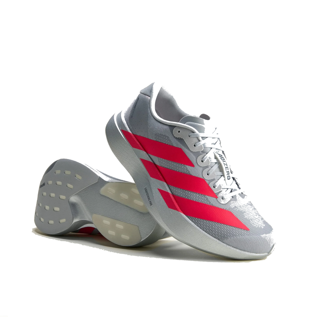 Adizero Evo SL 'Silver Metallic / Lucid Red'