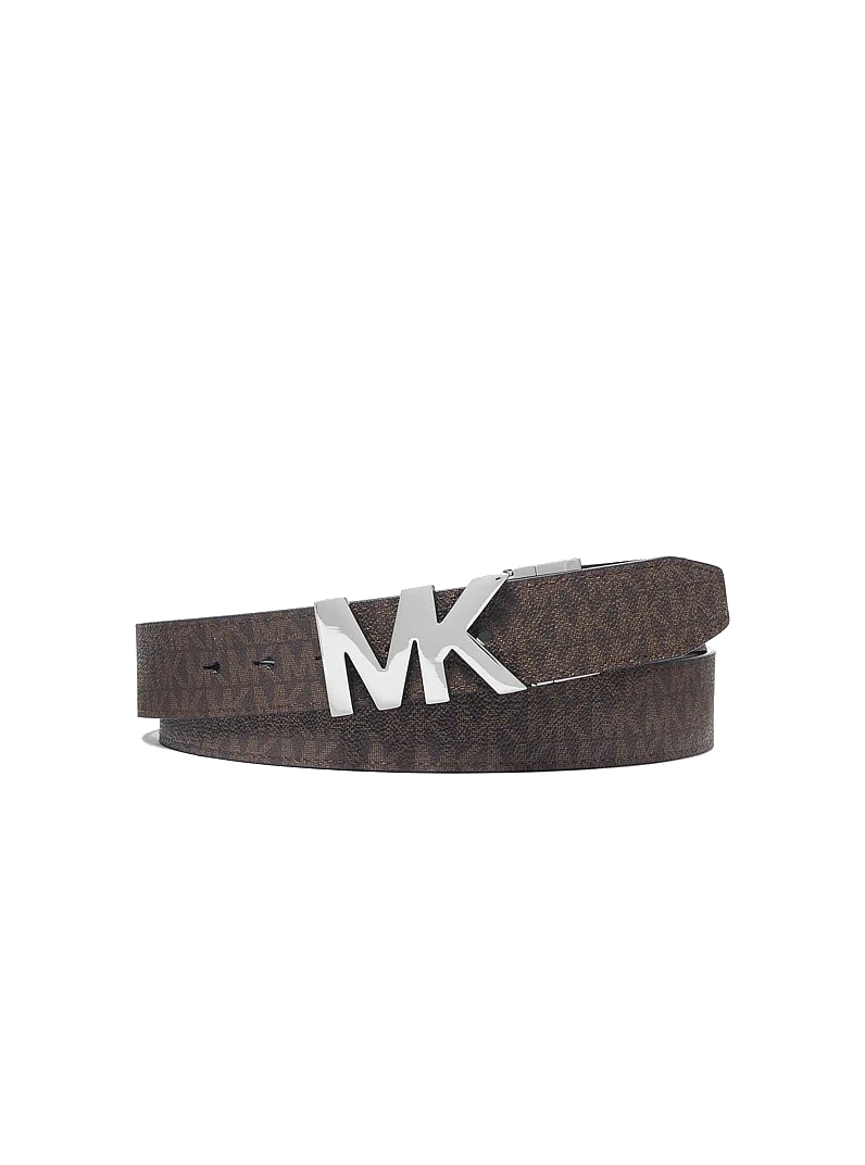4-IN-1 LOGO BELT BOX SET BROWN/BLACK