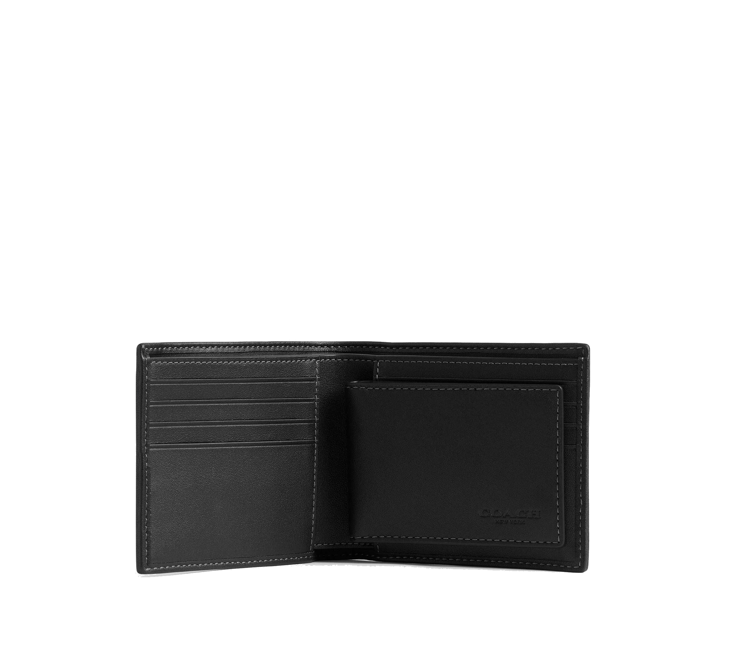 3-IN-1 WALLET IN LOVED SIGNATURE DENIM/LIGHT INDIGO