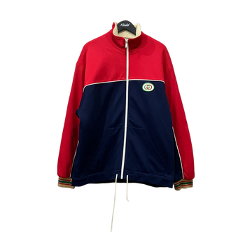 Gucci Fleece Lined Zip Jacket Red Navy