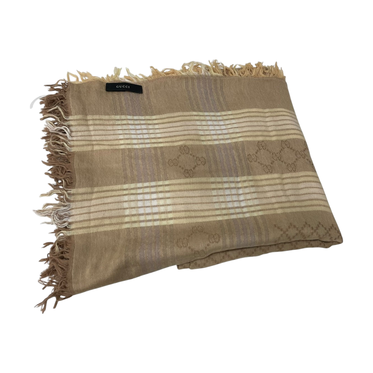 Gucci GG Large Stole Beige - Pre-owned