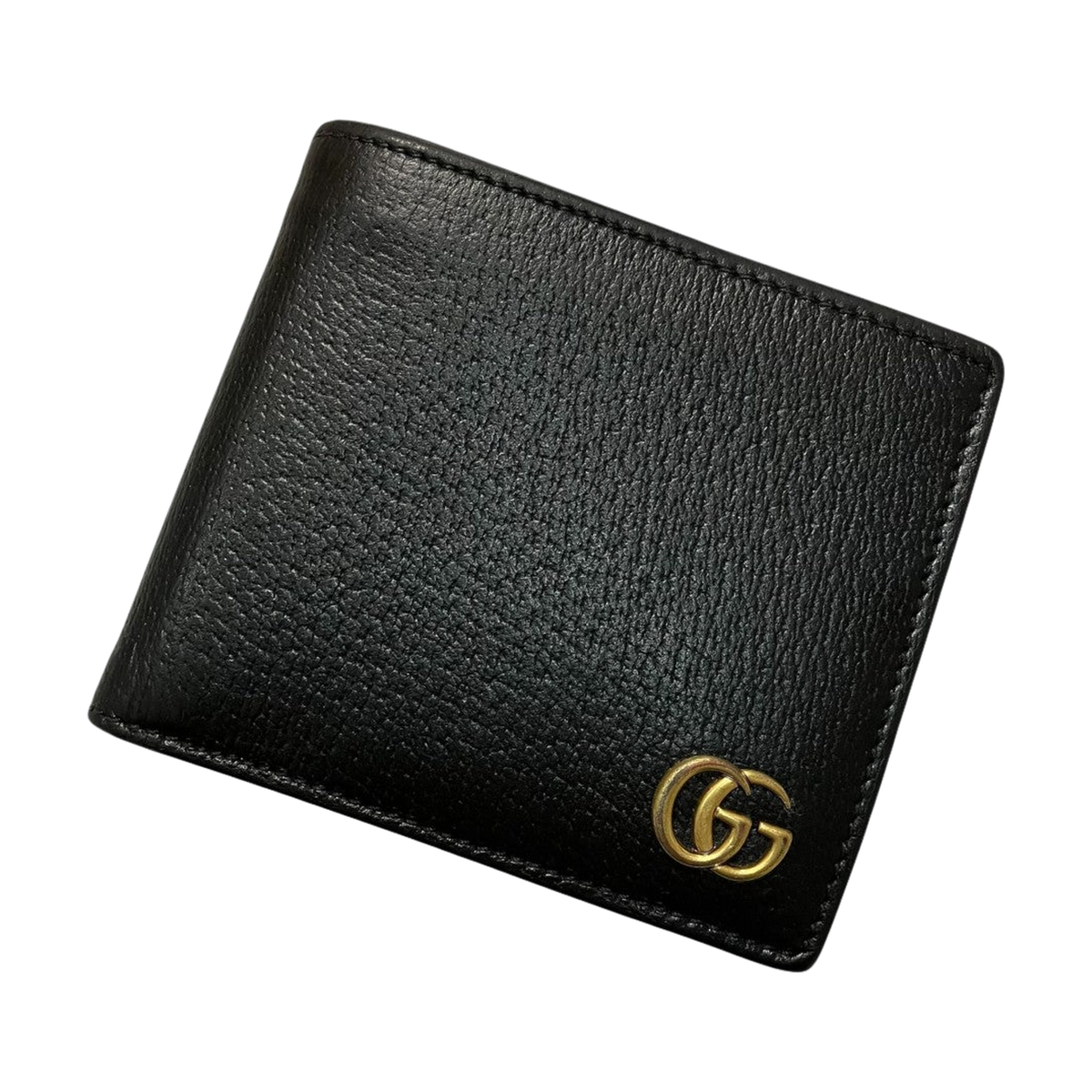 Gucci GG Marmont Coin Wallet Bifold Wallet Black - Pre-owned