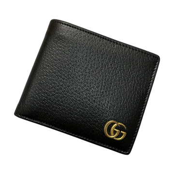 Gucci GG Marmont Coin Wallet Bifold Wallet Black - Pre-owned