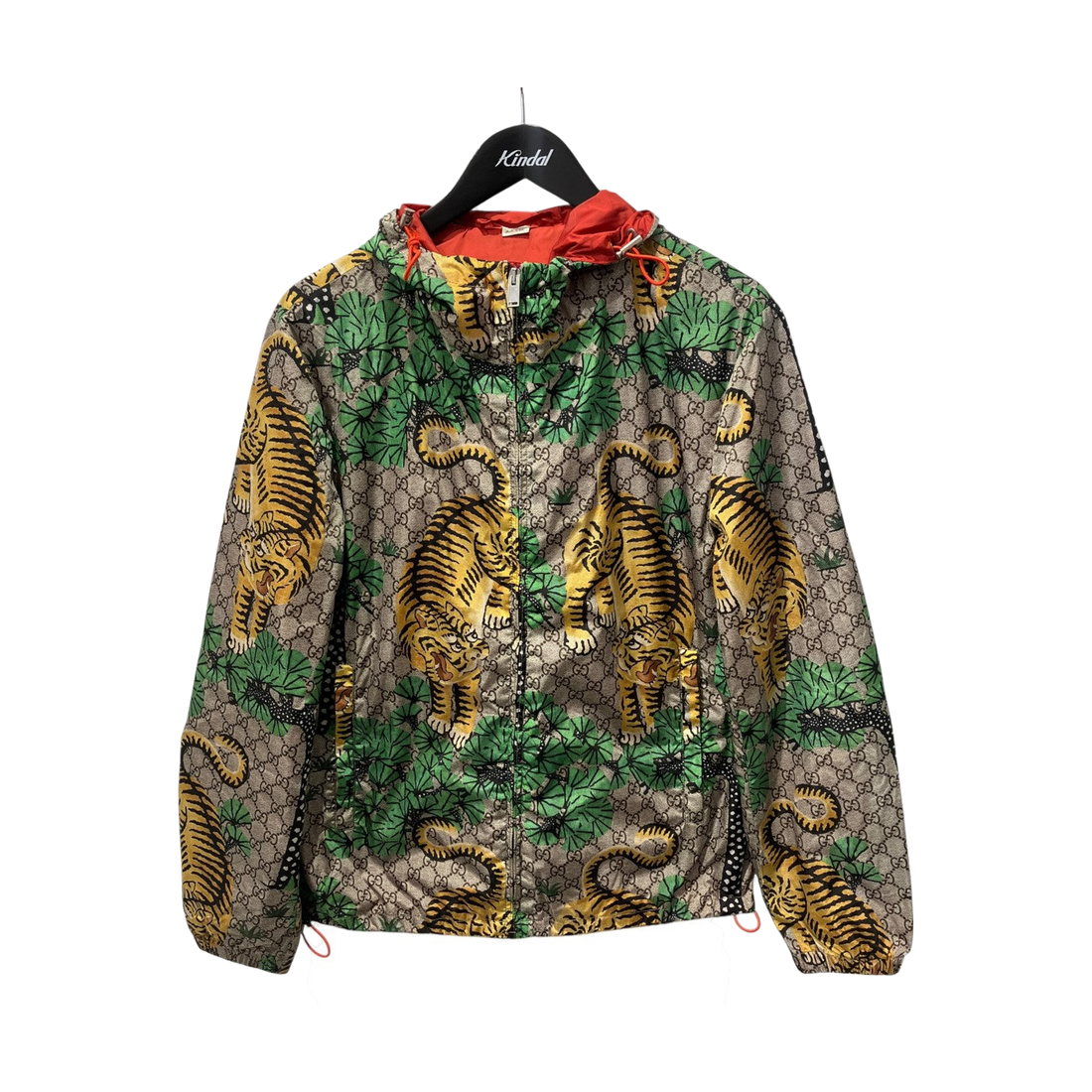 Gucci GG Supreme Bengal Tiger Nylon Jacket Beige